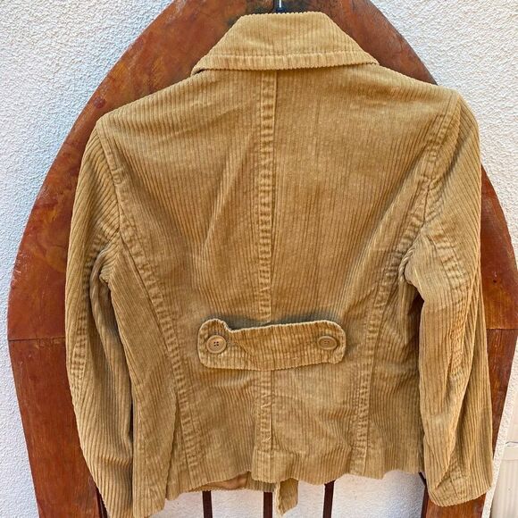 🧥GAP TAN CORDUROY PEACOAT IN SZ S. Double breasted. Good condition. - Picture 2 of 6